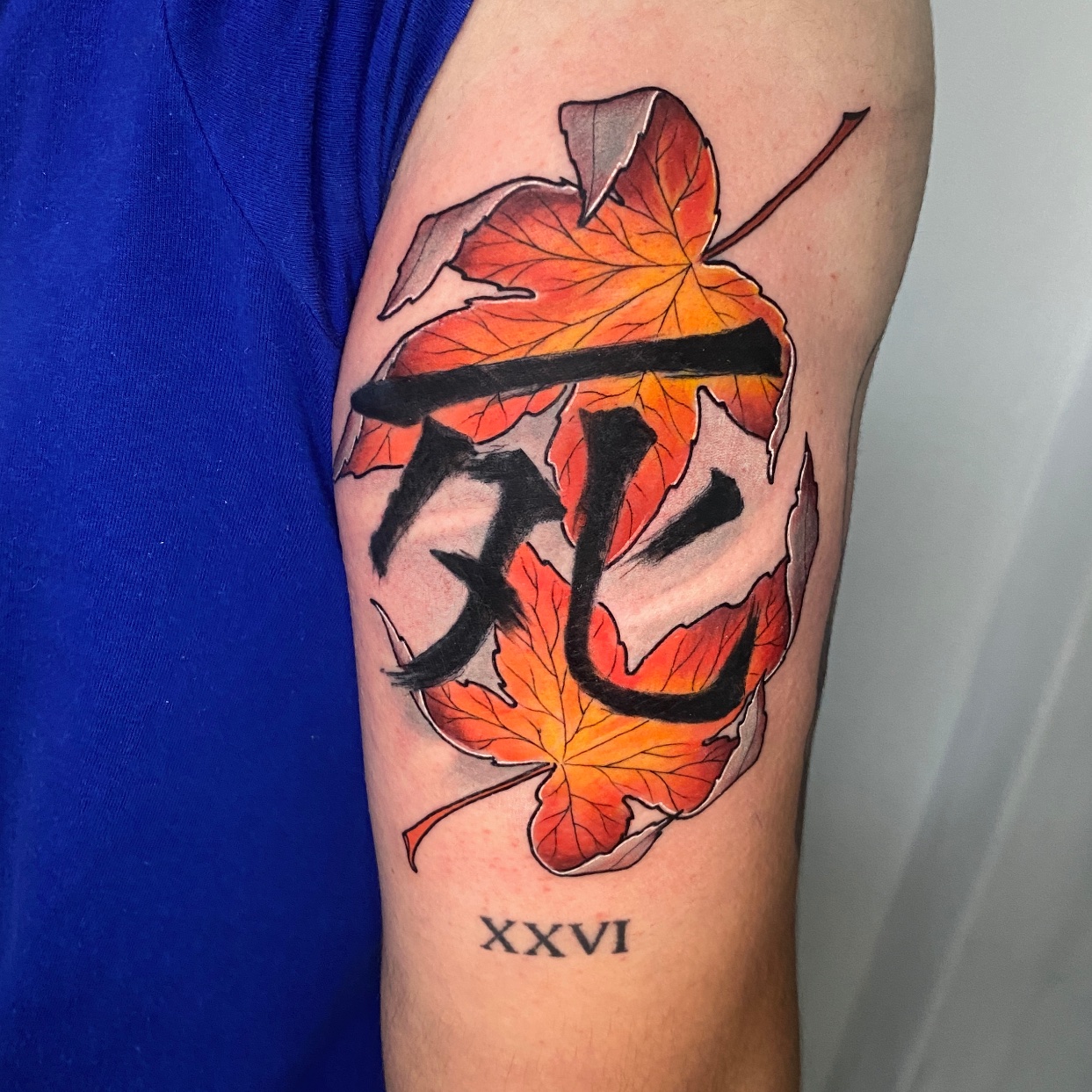 Tatuaje color Santiago