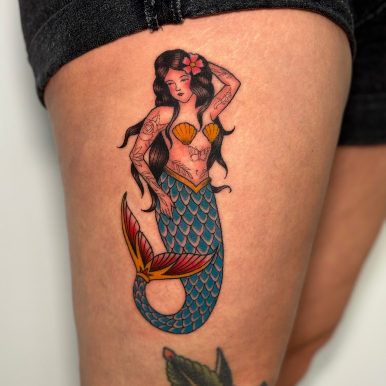 Tatuaje color Santiago