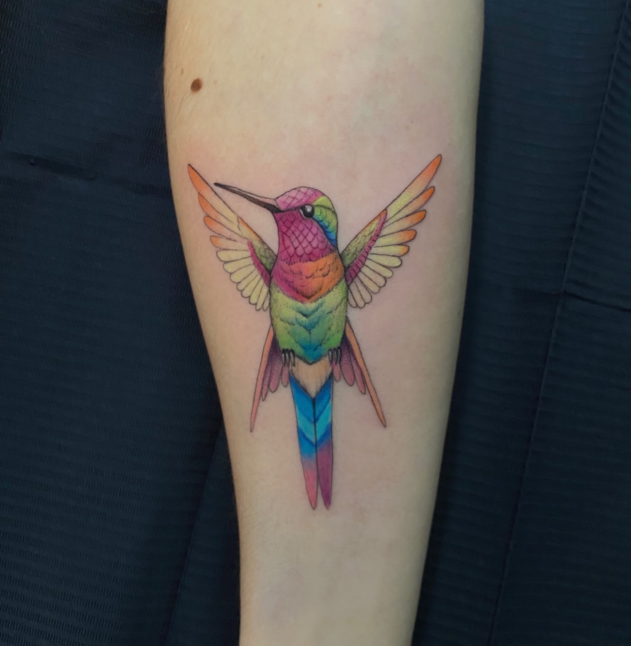 Tatuaje color Santiago