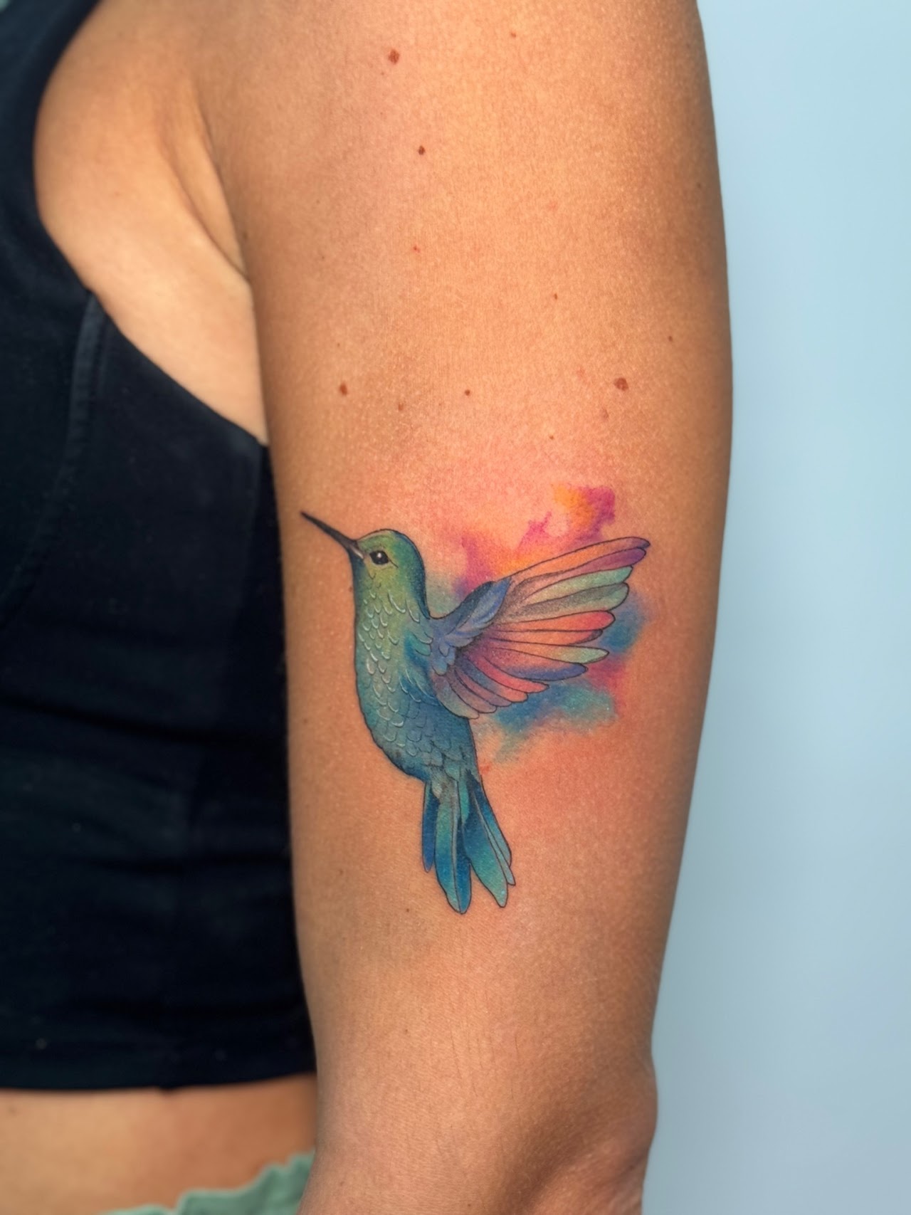 Tatuaje color Santiago