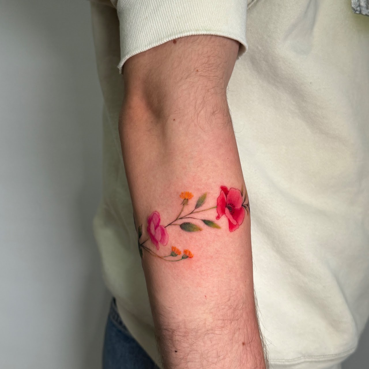 Tatuaje color Santiago