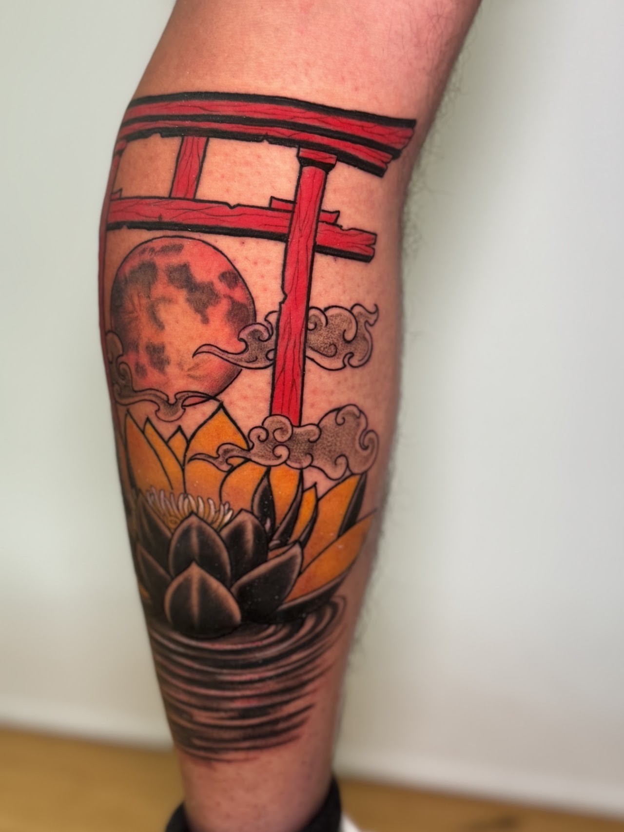 Tatuaje color Santiago