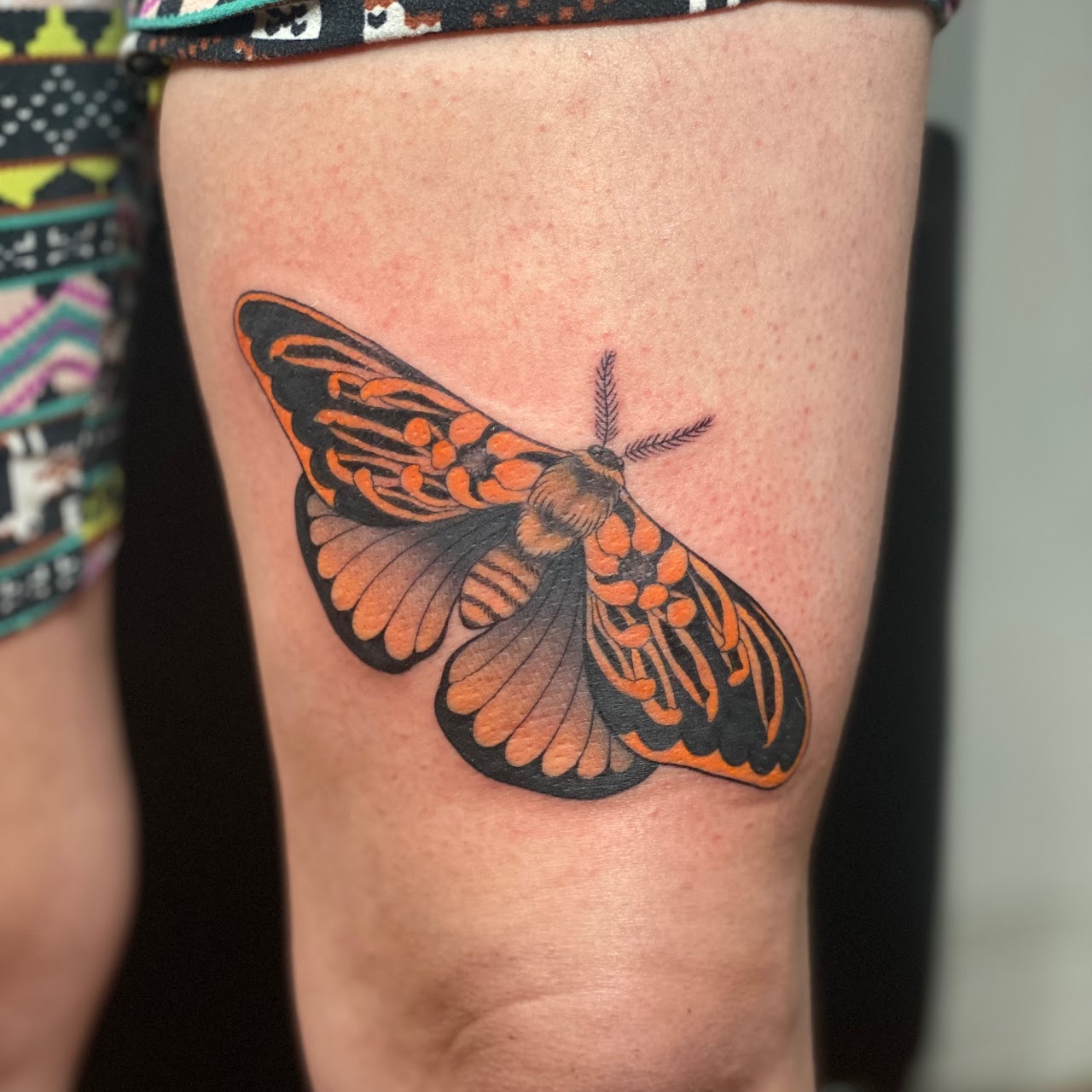 Tatuaje color Santiago