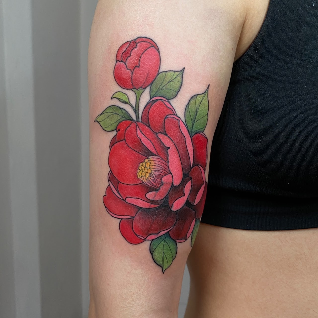 Tatuaje color Santiago