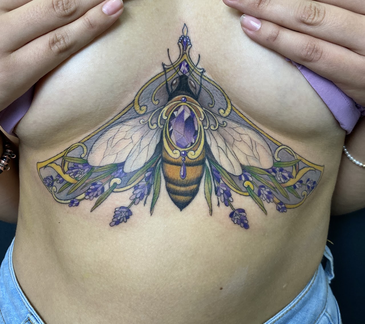 Tatuaje color Santiago