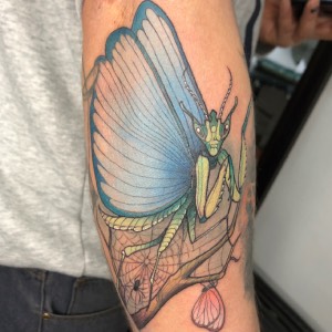 Tatuaje color Santiago