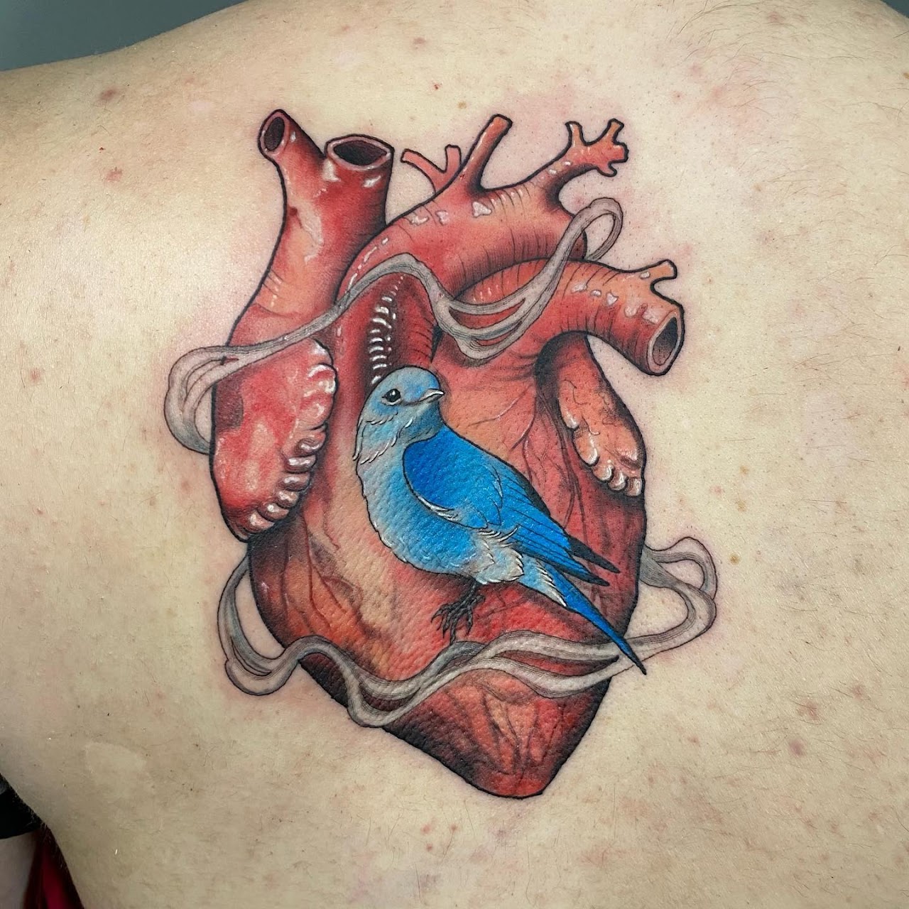 Tatuaje color Santiago