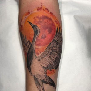 Tatuaje color Santiago