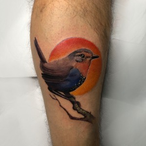 Tatuaje color Santiago