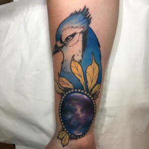 Tatuaje color Santiago