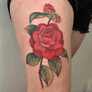 Tatuaje color Santiago